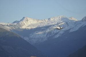 Jet high over Aspen