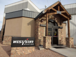 West Star Aviation Entrance Sign